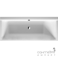 Ванна прямоугольная, встраиваемая или с панелями, с одним наклоном для спины справа Duravit P3 Comforts 700374