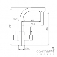Кухонний змішувач із підключенням для фільтрованої води GRB OSMO 931600 Хром
