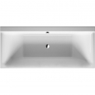 Ванна прямоугольная, встраиваемая или с панелями, с двумя наклонами для спины Duravit P3 Comforts 700377