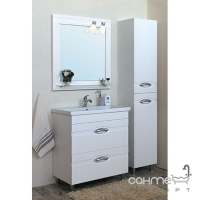 Зеркало для ванной комнаты Мойдодыр Жасмин 80x80 с подсветкой