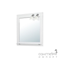 Зеркало для ванной комнаты Мойдодыр Жасмин 80x80 с подсветкой