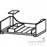 Висувне відділення для ящика з масиву клена чи горіха, без вирізу під сифон Duravit L-Cube UV9835