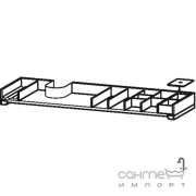 Висувне відділення для ящика з масиву клена або горіха з вирізом під сифон Duravit L-Cube UV9997