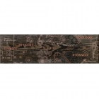 Плитка напольная декор Интеркерама Pantal пол коричневый темный БН 85 032