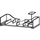 Висувне відділення для ящика з масиву клена або горіха з вирізом під сифон Duravit L-Cube UV9839