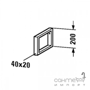 Консольная опора - полотенцедержатель Duravit L-Cube UV9917