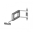 Консольная опора - полотенцедержатель Duravit L-Cube UV9903