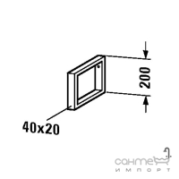 Консольная опора - полотенцедержатель Duravit L-Cube UV9917