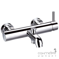 Настенный смеситель для ванны с душевым гарнитуром Clever Platinum Minami 97071 Хром