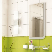 Зеркало для ванной комнаты Софас Кристал-Комо 45 белый глянец