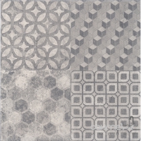 Плитка напольная Kerama Marazzi Саттон орнамент серый 4226