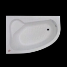 Ассиметричная акриловая ванна с ножками Tender 150x100 левосторонняя, белый