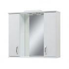 Зеркало с подсветкой и двумя шкафчиками СанСервис Стандарт Z-85 белый