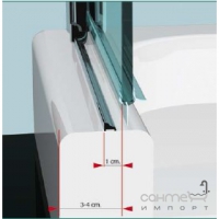 Напівкругла душова кабіна Samo Classic Polaris Design B9463ХХХХХ кольори в асортименті
