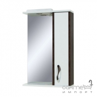 Дзеркало для ванної кімнати СанСервіс Sirius-55 із шафкою праворуч, колір на вибір