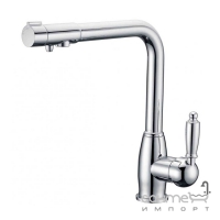 Змішувач для кухні з виливом для фільтрованої води з керамічною ручкою Zorg ZR 325