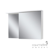 Зеркальный шкафчик с подсветкой СанСервис Slavuta 120 белый
