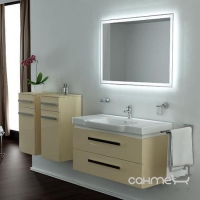 Зеркало для ванной комнаты с LED подсветкой Liberta Moreno 800x600