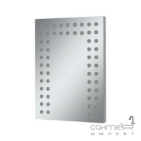 Дзеркало для ванної кімнати з підсвіткою LED СанСервіс Еліт Декор-1 60x80 в металевій рамі