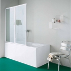 Складная шторка для ванны Samo Classic B1385L01ХХ цвета в ассортименте