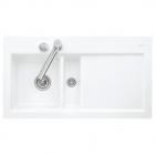Керамічна кухонна мийка для встановлення нарівні зі стільницею Villeroy&Boch Subway 50 (6773 1F xx) крило праворуч