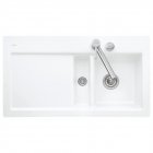Керамічна кухонна мийка для встановлення врівень зі стільницею Villeroy&Boch Subway 50 (6713 1F xx) крило зліва