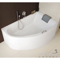 Асимметричная ванна Kolo Mirra 170x110 XWA3370001 с ножками и подголовником, белая правосторонняя 