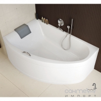 Асимметричная ванна Kolo Mirra 170x110 XWA3371001 с ножками и подголовником, белая левосторонняя
