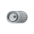 Кухонна овальна мийка з сушкою Interline EC 165 нержавіюча сталь/сатин