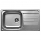 Прямоугольная кухонная мойка с сушкой Interline EC 198 нержавеющая сталь/сатин