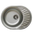 Кухонна овальна мийка з сушкою Interline ECD 157 нержавіюча сталь/декор
