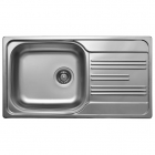 Прямоугольная кухонная мойка с сушкой Interline ECD 198 нержавеющая сталь/декор