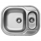 Прямокутна кухонна мийка на півтори чаші Interline EX 155 нержавіюча сталь/сатин