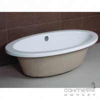 Встраиваемая ванна с переливом Aqua-World AW821 с сифоном D-4 АВ821 белая