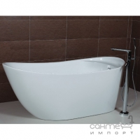 Окремостояча ванна з переливом Aqua-World AW519 із сифоном D-9 АВ519 біла