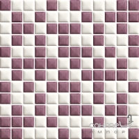 Плитка Paradyz UNIVERSO BIANCO/ROSA прессованная мозайка