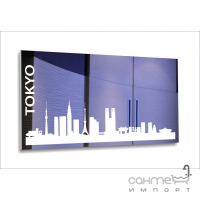Зеркало прямоугольное БЦ-стол Города мира 1000х500 рисунок в ассортименте