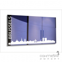 Зеркало прямоугольное БЦ-стол Города мира 1200х600 рисунок в ассортименте