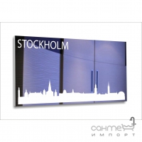 Зеркало прямоугольное БЦ-стол Города мира 1200х600 рисунок в ассортименте