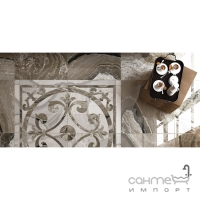 Декор напольный из керамогранита 58,5X58,5 Colorker Invictus Cenefa Pulido Amber/White (под мрамор)