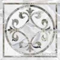 Декор напольный из керамогранита 58,5X58,5 Colorker Invictus Centro Pulido Amber/White (под мрамор)