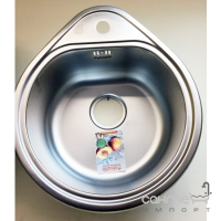 Кухонна мийка (крапля) Fabiano 50x44 Крапля Нержавіюча сталь/Мікродекор