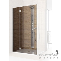 Душевая дверь распашная с неподвижной стенкой Aquaform Sol de luxe 103-06052 левосторонняя