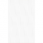Плитка настенная 250х400 Golden Tile Ocean (белая, с волнами) М40051