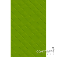Плитка настінна 250х400 Golden Tile Relax (зелена, з рельєфним візерунком) 494061