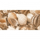 Плитка настенная, панно с ракушками 300х600 Golden Tile Sea Breeze Shells (бежевая) Е11421
