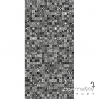 Плитка настенная 300х600 Golden Tile Maryland (черная, мозаика) 56С061