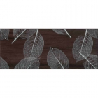 Плитка настенная, декор с листьями 25x60 Ceramika Color Dekor Naomi Brown (коричневый)