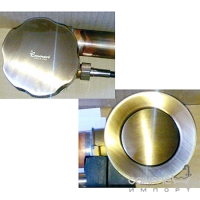 Сифон для ванни напівавтомат 56 см Emmevi CO1311BR бронза