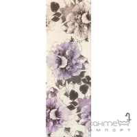 Настінна плитка, квітковий декор 25x75 Ceramika Color Dekor Livorno Flower